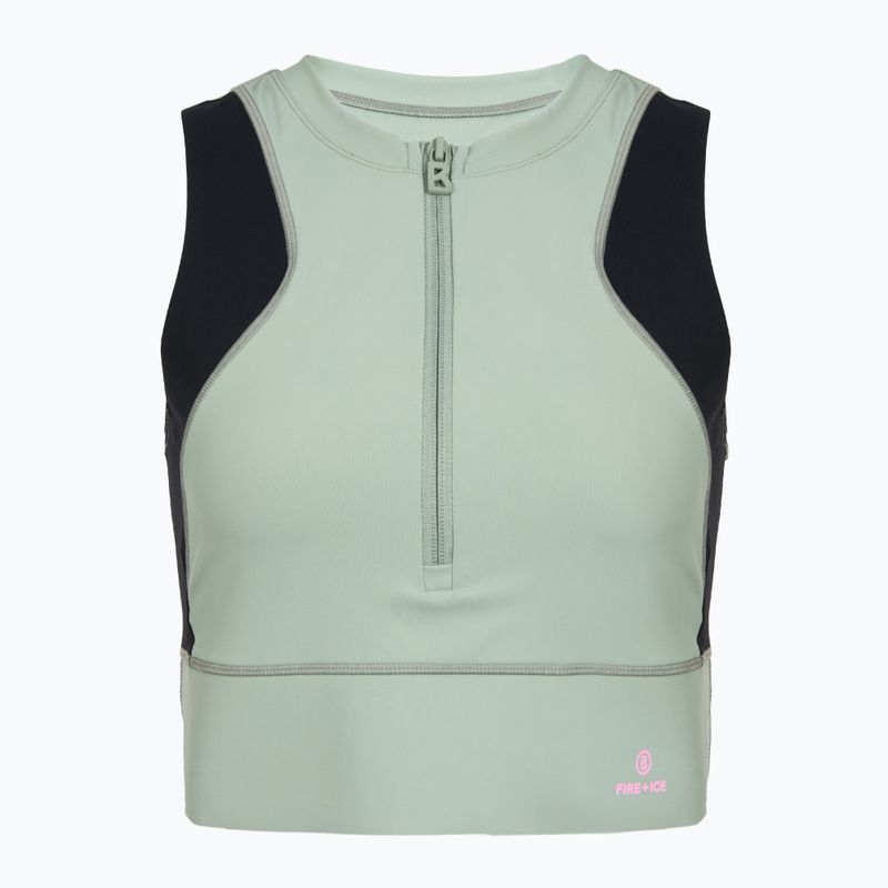 koszulka trenbingowa damska BOGNER FIRE+ICE Caia 1/4 Zip eucalyptus