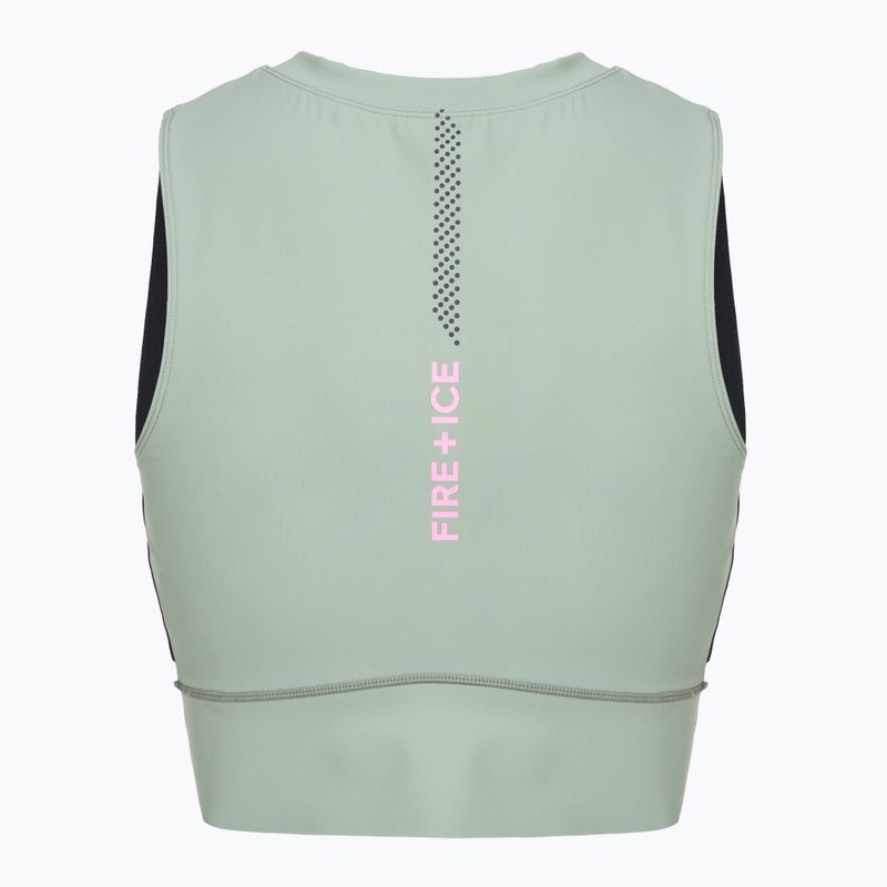koszulka trenbingowa damska BOGNER FIRE+ICE Caia 1/4 Zip eucalyptus 2