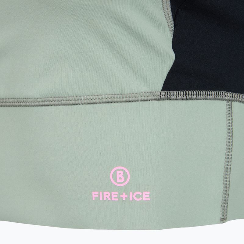 Koszulka treningowa damska BOGNER FIRE+ICE Caia 1/4 Zip eucalyptus 3