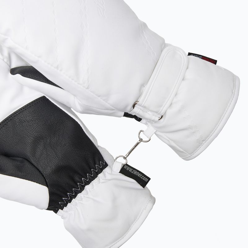 Rękawice narciarskie damskie ZIENER Kevi-Z PR Mitten white 5