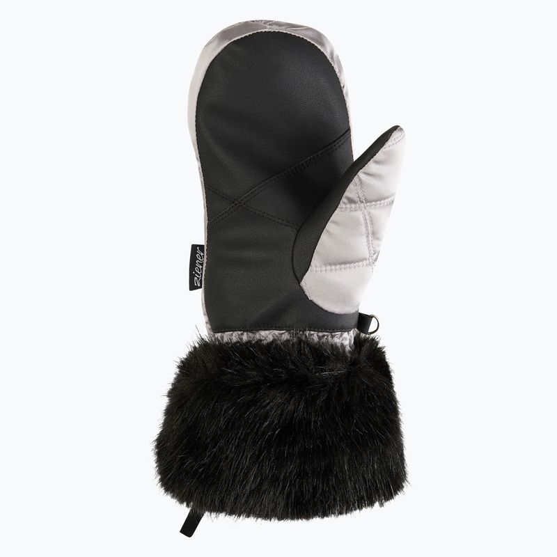Rękawice narciarskie damskie ZIENER Kwinzi-Z Mitten metallic silver 3