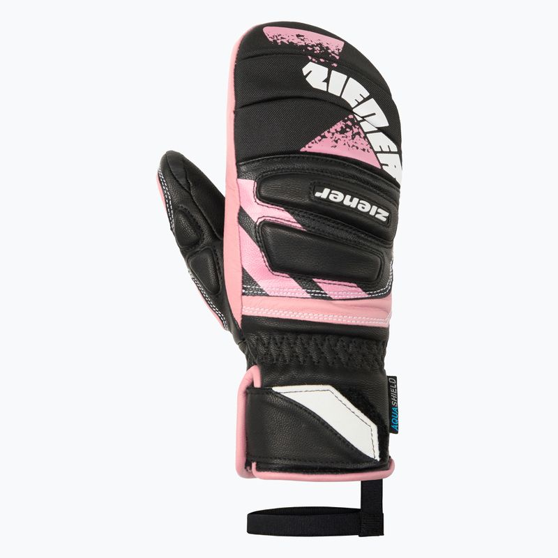 Rękawice narciarskie dziecięce Ziener Lopaki-Z AS PR Mitten black/pink vanilla 2
