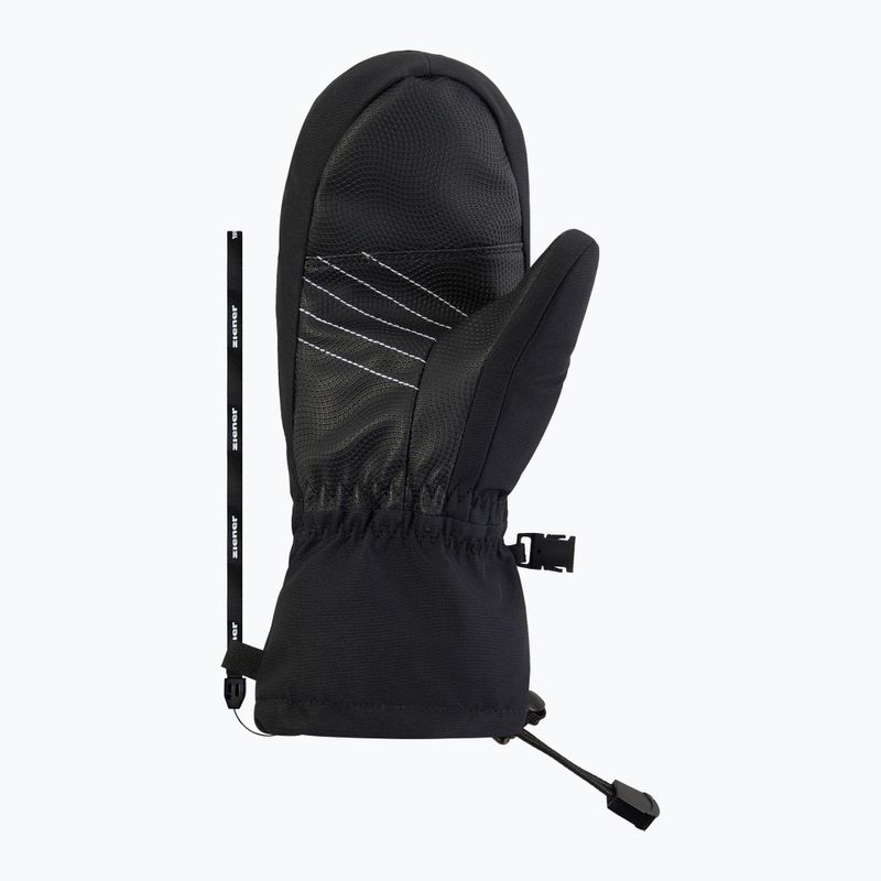 Rękawice narciarskie dziecięce ZIENER Lavalino-Z Aquashield AW Mitten black/red leo 3