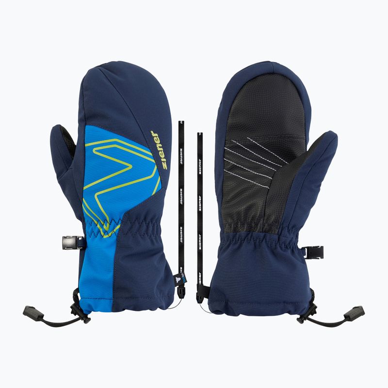 Rękawice narciarskie dziecięce ZIENER Lavalino-Z Aquashield AW Mitten dark navy/cobalt blue