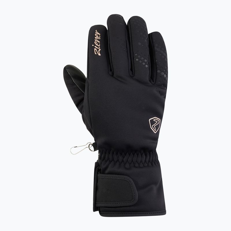 Rękawice narciarskie damskie Ziener Kehnia-Z Aquashield PR Glove black/rose metallic 2