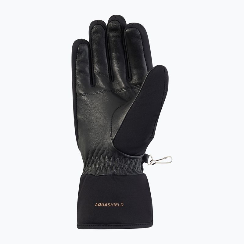 Rękawice narciarskie damskie Ziener Kehnia-Z Aquashield PR Glove black/rose metallic 3
