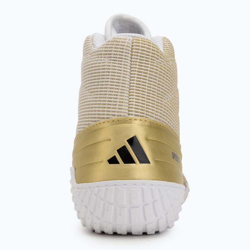 Buty bokserskie adidas Speedex core black/gold metallic 6