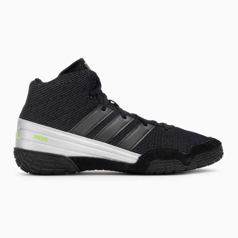 Buty bokserskie adidas Speedex core black/lucid lemon 2