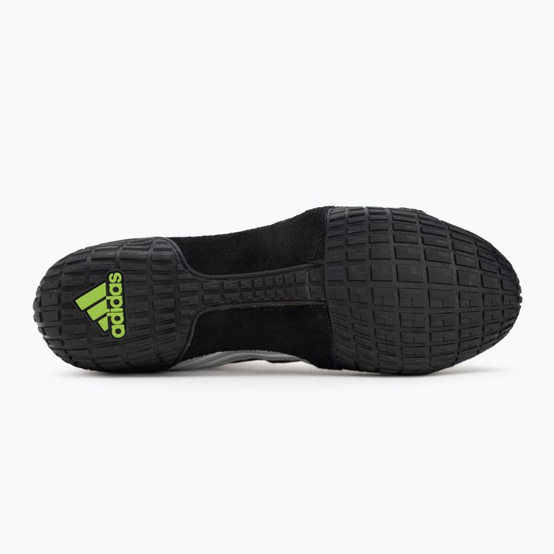 Buty bokserskie adidas Speedex core black/lucid lemon 4