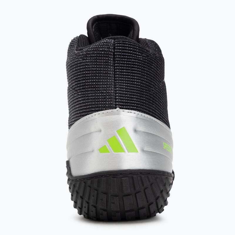Buty bokserskie adidas Speedex core black/lucid lemon 6