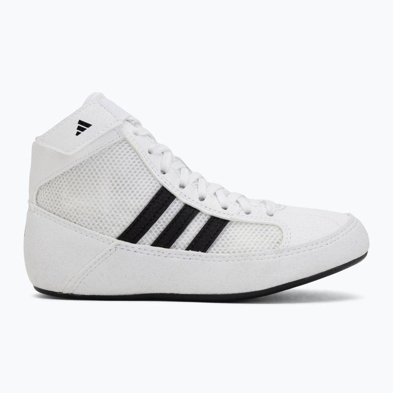 Buty bokserskie dziecięce adidas Havoc white/black 2