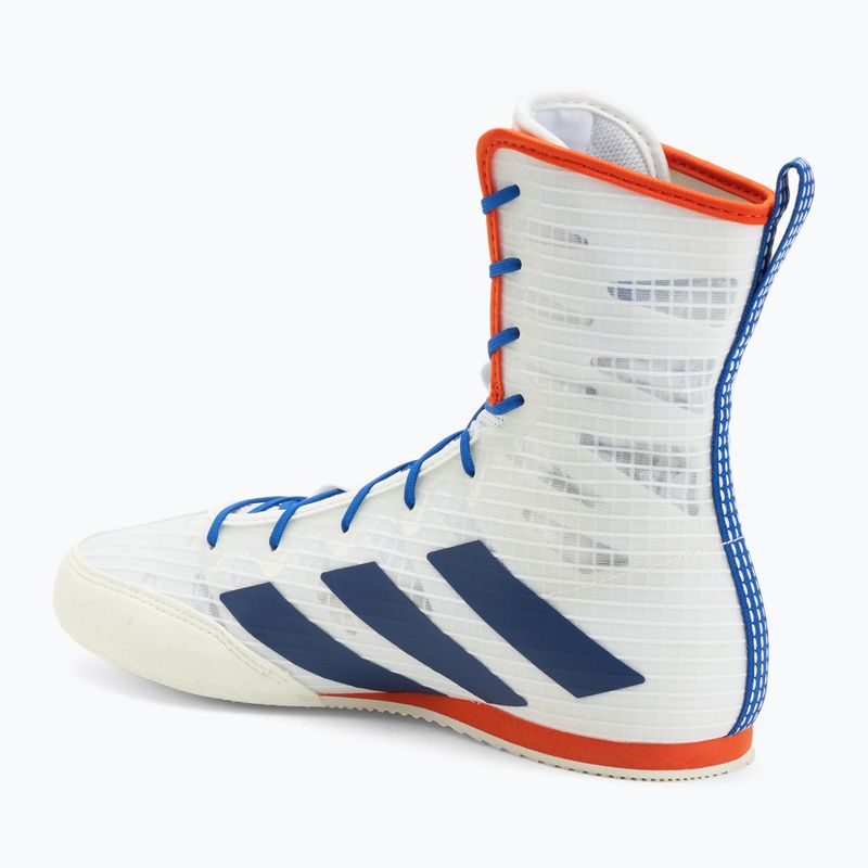 Buty bokserskie adidas Box Hog 4 white/navy 3