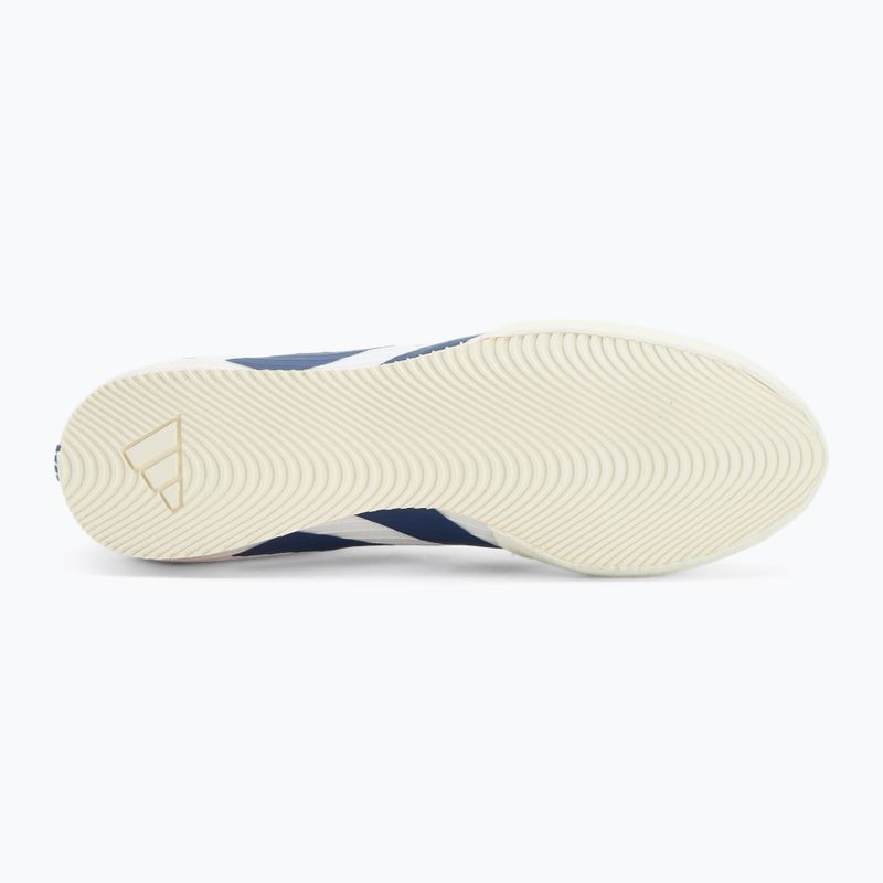 Buty bokserskie adidas Box Hog 4 white/navy 4