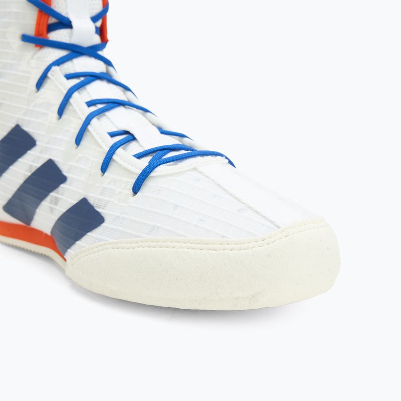Buty bokserskie adidas Box Hog 4 white/navy 7
