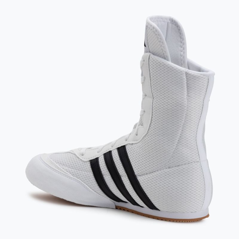 Buty bokserskie adidas Box Hog II white/black 3