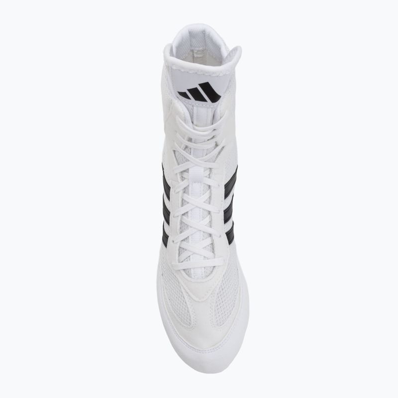 Buty bokserskie adidas Box Hog II white/black 5