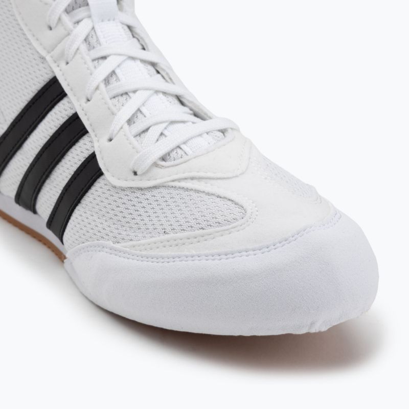 Buty bokserskie adidas Box Hog II white/black 7