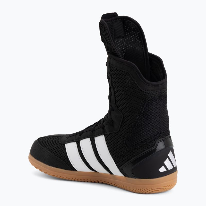 Buty bokserskie męskie adidas Box Hog Wide black/white 3