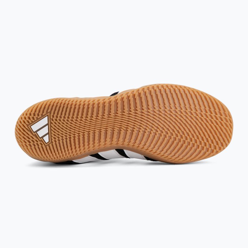 Buty bokserskie męskie adidas Box Hog Wide black/white 4