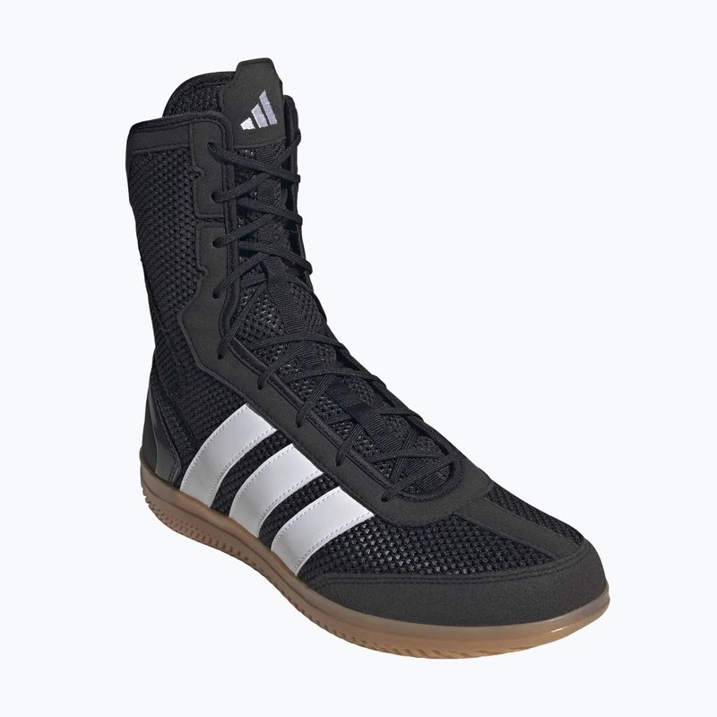 Buty bokserskie męskie adidas Box Hog Wide black/white