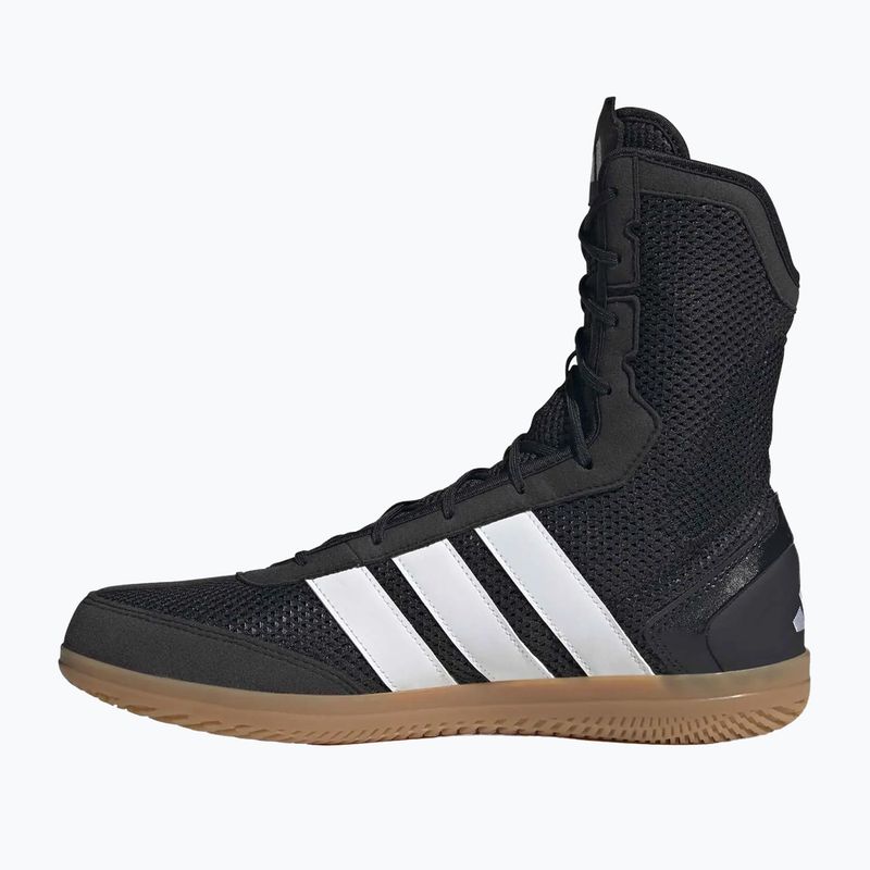 Buty bokserskie męskie adidas Box Hog Wide black/white 3