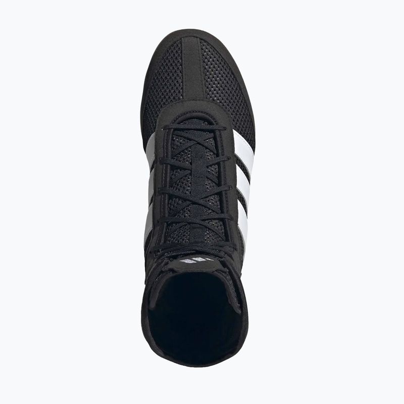 Buty bokserskie męskie adidas Box Hog Wide black/white 5