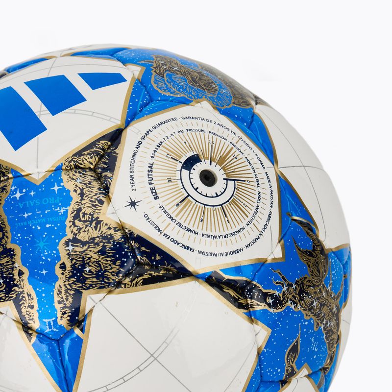 Piłka do piłki nożnej adidas UCL Pro Sala white/blue rozmiar 4 3