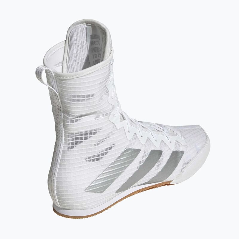 Buty bokserskie adidas Box Hog 4 white/silver 2