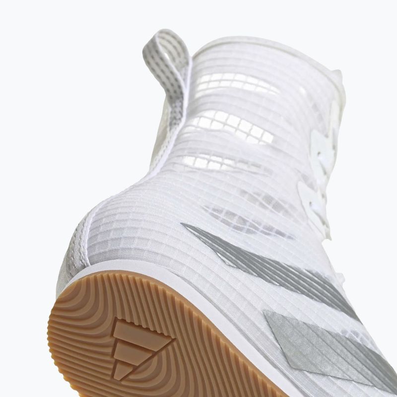 Buty bokserskie adidas Box Hog 4 white/silver 7