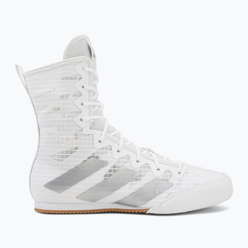 Buty bokserskie adidas Box Hog 4 white/silver 2