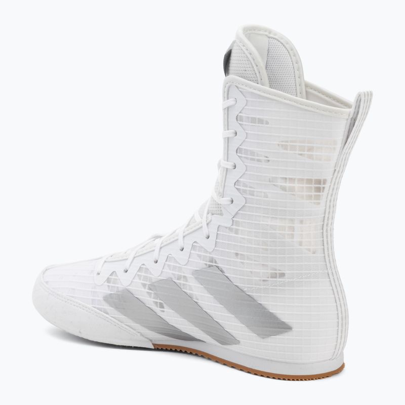 Buty bokserskie adidas Box Hog 4 white/silver 3