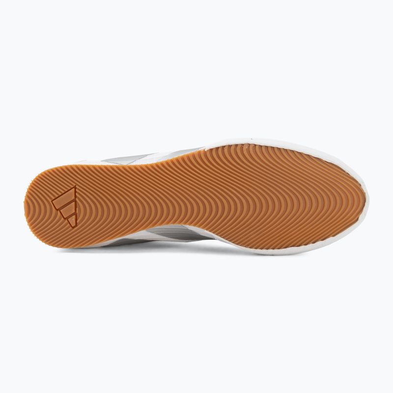 Buty bokserskie adidas Box Hog 4 white/silver 4
