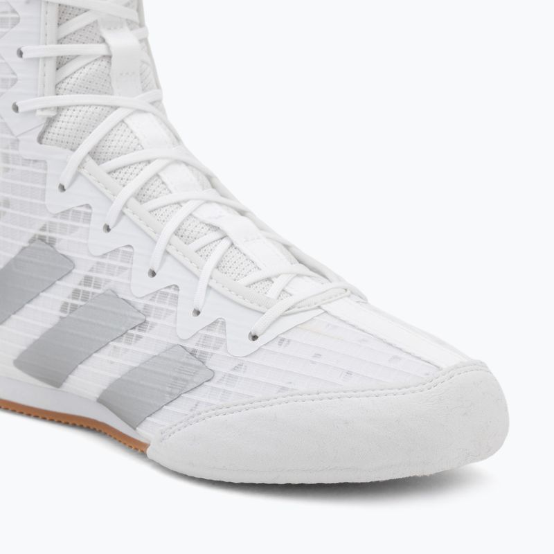 Buty bokserskie adidas Box Hog 4 white/silver 7