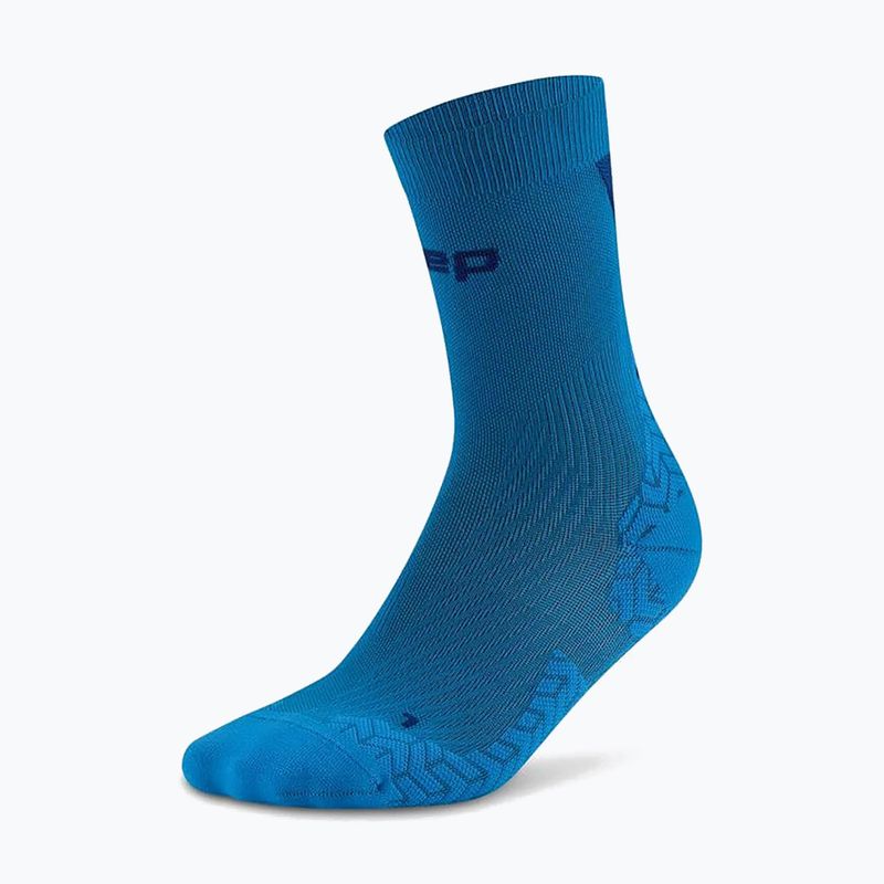 Skarpety kompresyjne męskie CEP Ultralight Mid Cut 4.0 blue/dark blue 2