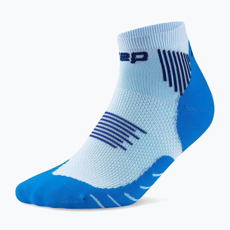 Skarpety kompresyjne męskie CEP Run Low Cut 5.0  blue/ice 2