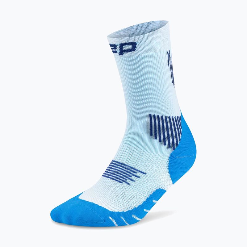 Skarpety kompresyjne męskie CEP Run Mid Cut 5.0 blue/ice 2