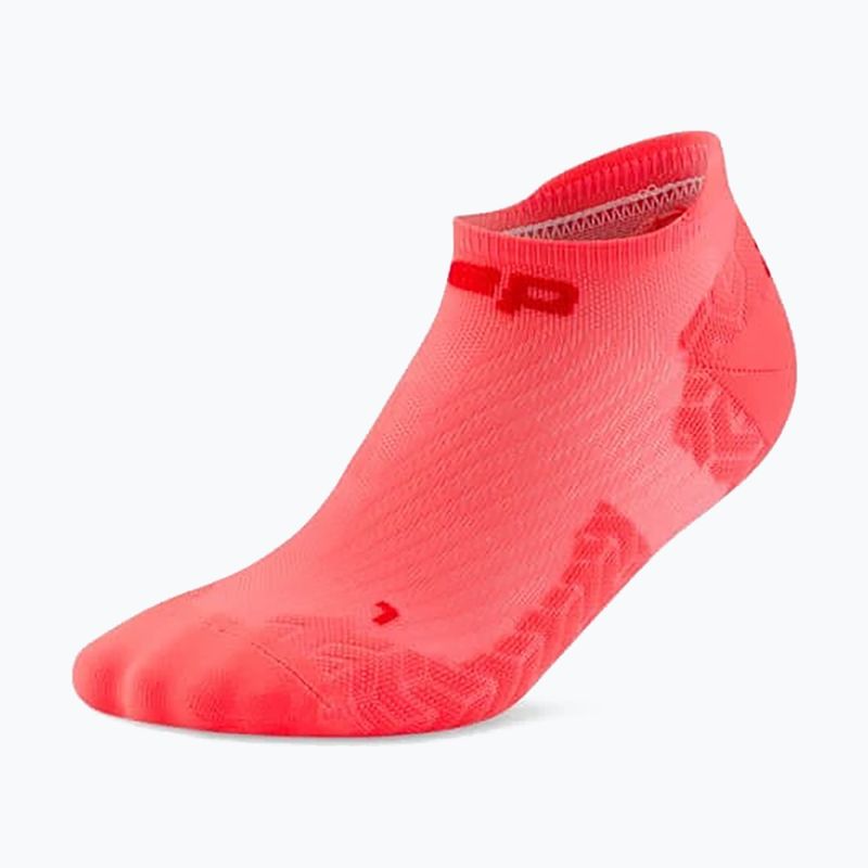 Skarpety damskie CEP Ultralight No Show 4.0 neon coral/red 2
