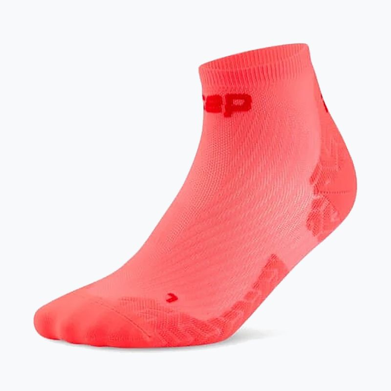 Skarpety damskie CEP Ultralight Low Cut 4.0 neon coral/red 2