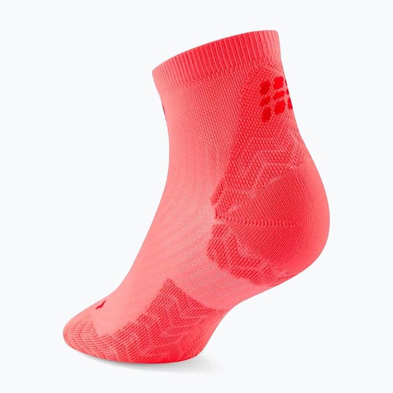 Skarpety damskie CEP Ultralight Low Cut 4.0 neon coral/red 3