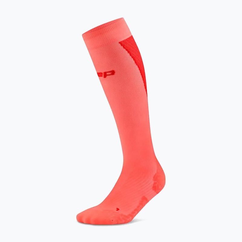 Skarpety męskie CEP Ultralight Tall 4.0 neon coral/red 2