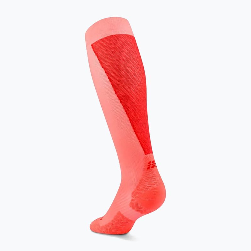 Skarpety męskie CEP Ultralight Tall 4.0 neon coral/red 3