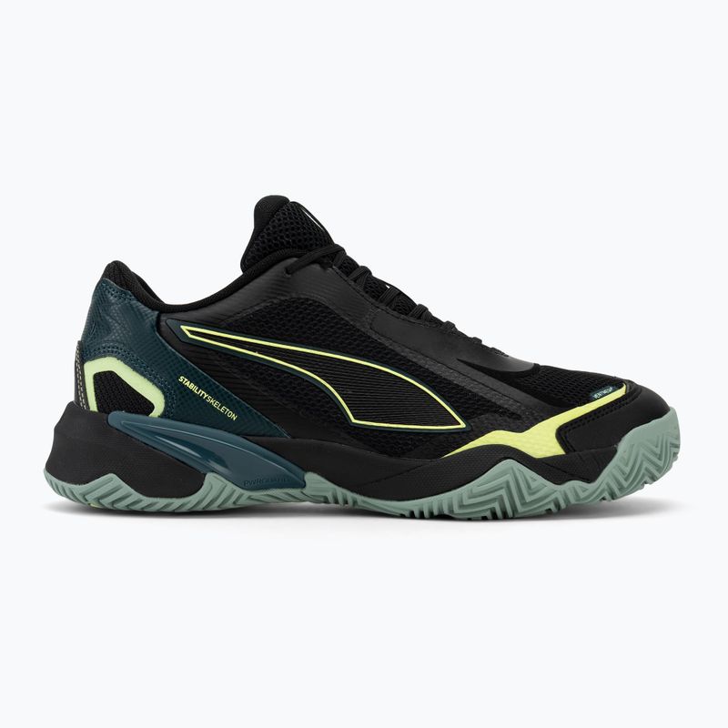 Buty do piłki ręcznej męskie PUMA Solarstrike 4 puma black/green terrain/fizzy light 2