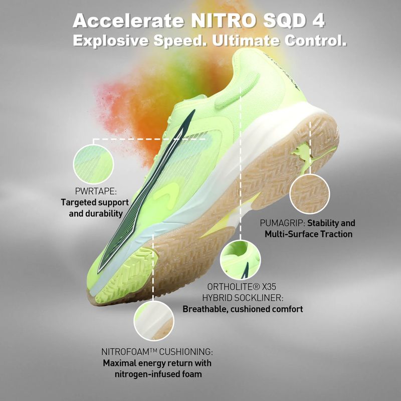 Buty PUMA Accelerate NITRO SQD 4 puma fizzy light/green terrain/puma white/puma silver 7