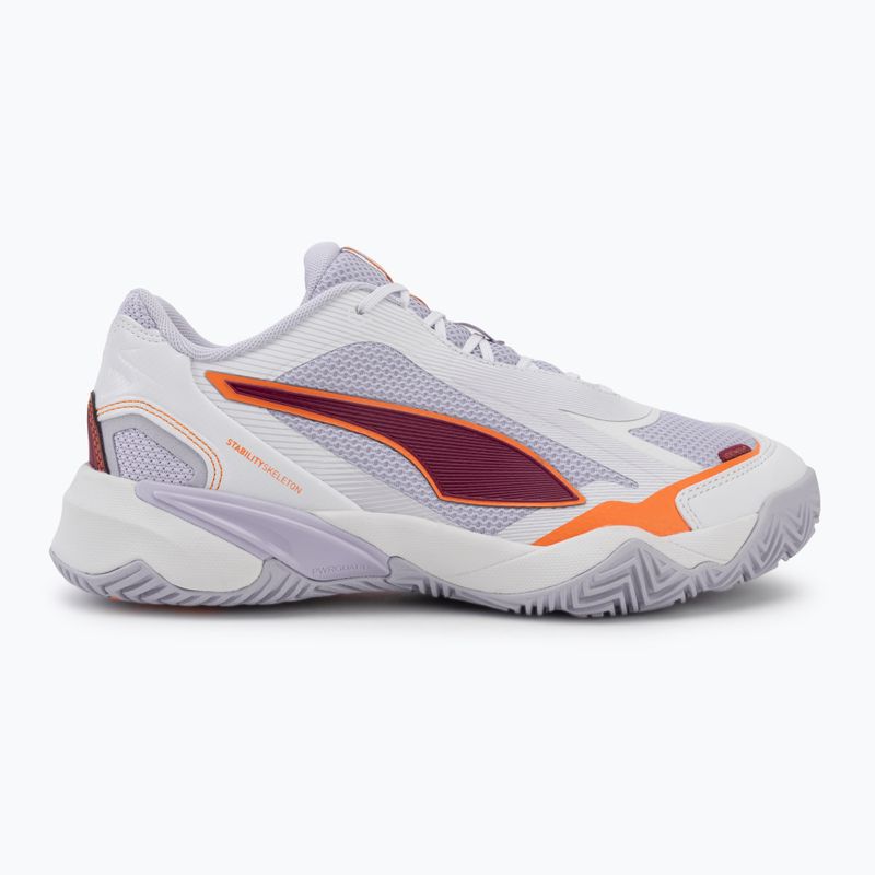 Buty do piłki ręcznej damskie PUMA Solarstrike 4 puma white/heat fire/lilac crush berry 2