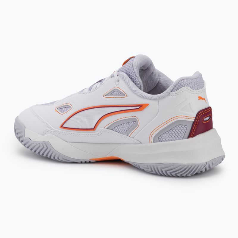 Buty do piłki ręcznej damskie PUMA Solarstrike 4 puma white/heat fire/lilac crush berry 3