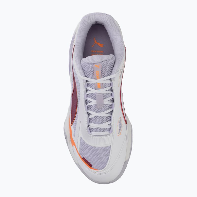 Buty do piłki ręcznej damskie PUMA Solarstrike 4 puma white/heat fire/lilac crush berry 5