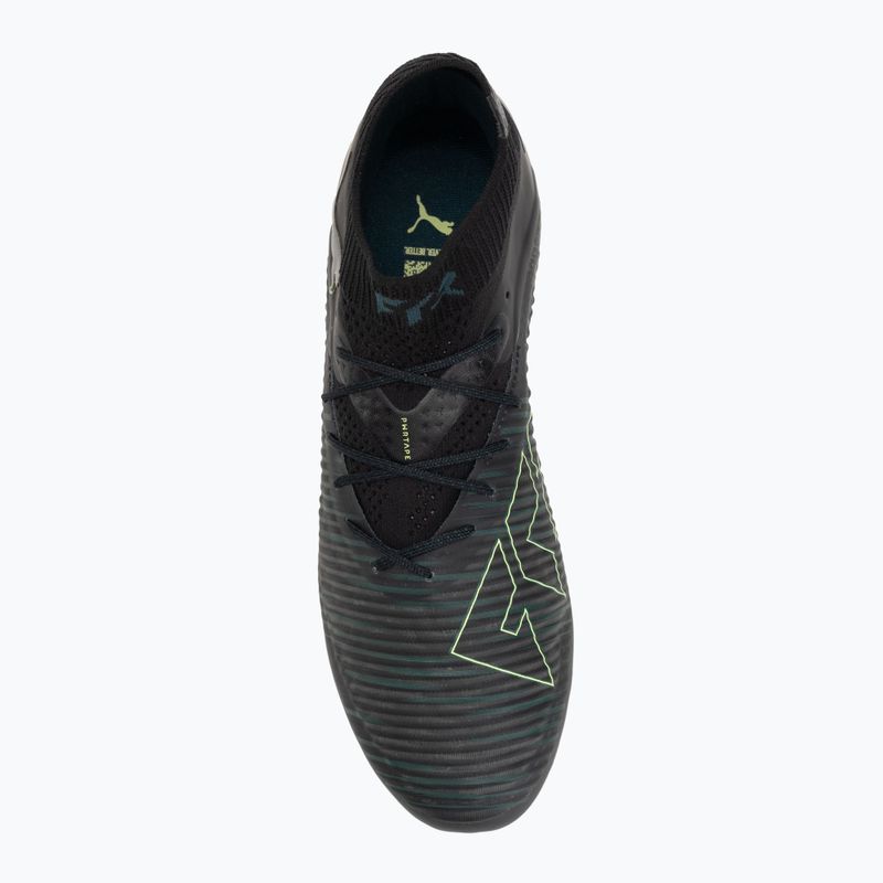 Buty piłkarskie męskie PUMA Future 8 Ultimate FG puma black/fizzy light/green terrain 5