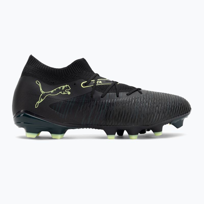 Buty piłkarskie męskie PUMA Future 8 Match FG/AG puma black/fizzy light/green terrain 2