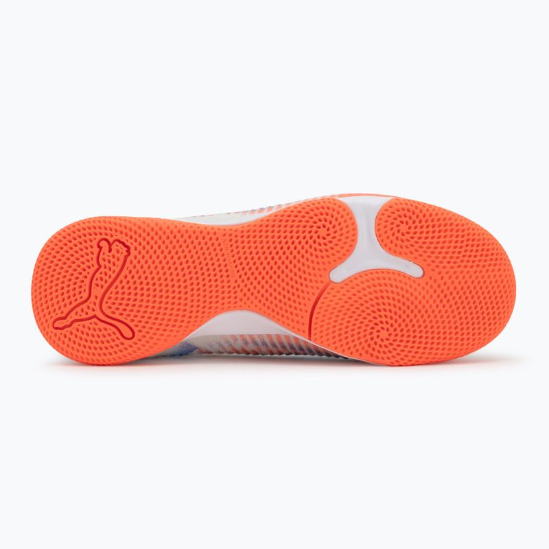 Buty piłkarskie dziecięce PUMA Future 8 Match It + Mid Jr puma white/puma black/glowing red 4