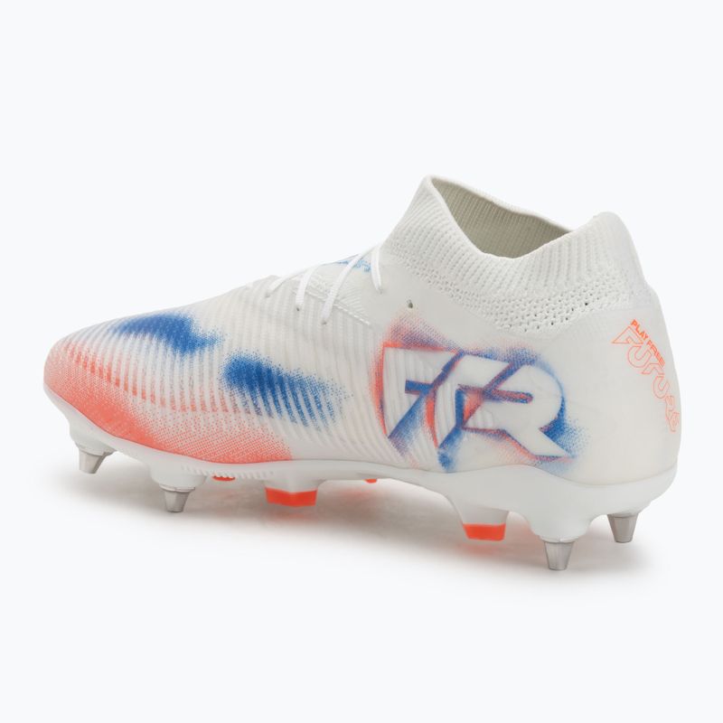Buty piłkarskie męskie PUMA Future 8 Pro MxSG puma white/puma black/glowing red 3